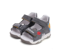 D.D.Step sandale baieti cu LED 26-31 Dark Grey cu naveta