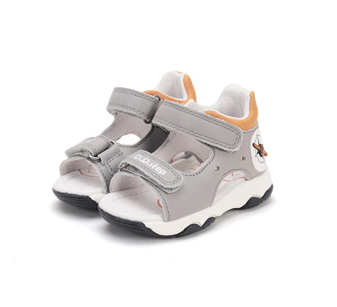 D.D.Step sandale baieti cu LED 26-31 Grey cu busola Fő kép