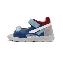 D.D.Step sandale baieti Ponte20 supinati 28-33  Bermuda Blue cu gri