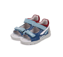 D.D.Step sandale baieti Ponte20 supinati 28-33  Bermuda Blue cu gri