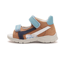 D.D.Step sandale baieti Ponte20 supinati 22-27  Chocolate cu albastru