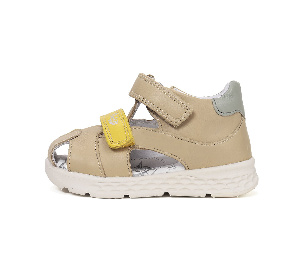 D.D.Step sandale baieti Ponte20 supinati 28-33 Cream cu galben