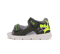 D.D.Step sandale baieti Ponte20 supinati 22-27 Dark Grey cu rechin