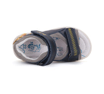 D.D.Step sandale baieti Ponte20 supinati 22-27 Royal Blue cu rechin