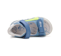 D.D.Step sandale baieti Ponte20 supinati 28-33 Sky Blue cu verde