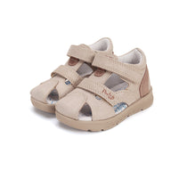 D.D.Step sandale baieti Ponte20 supinati 28-33 Cream cu maro