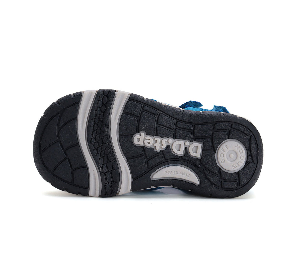 D.D.Step sandale baieti "Quick Dry" 26-31 Bermuda Blue cu masina
