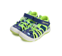 D.D.Step sandale baieti "Quick Dry" 20-25 Calypso Sky cu avioane