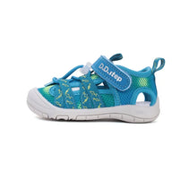 D.D.Step sandale baieti "Quick Dry" 20-25 Marine cu pesti
