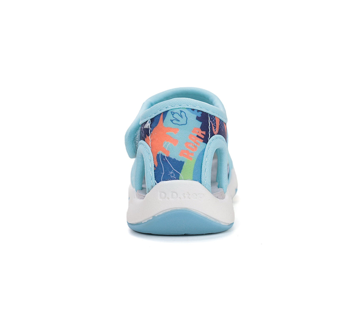 D.D.Step sandale baieti "Quick Dry" 20-31 Aero Blue cu dino