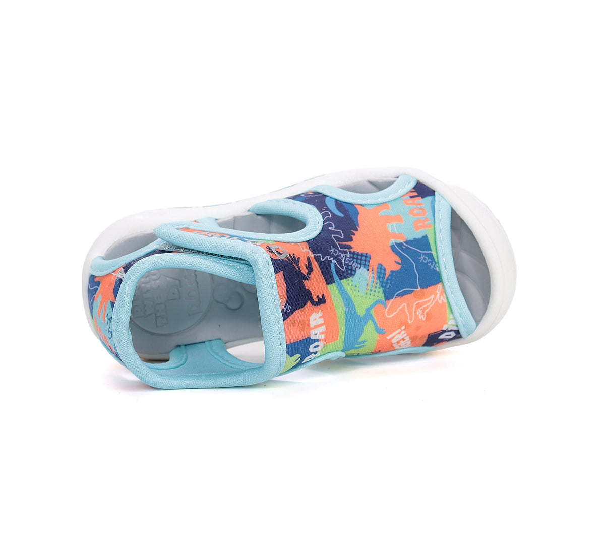 D.D.Step sandale baieti "Quick Dry" 20-31 Aero Blue cu dino