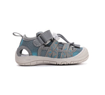 D.D.Step sandale baieti "Quick Dry" 20-31 Marine Grey cu pesti