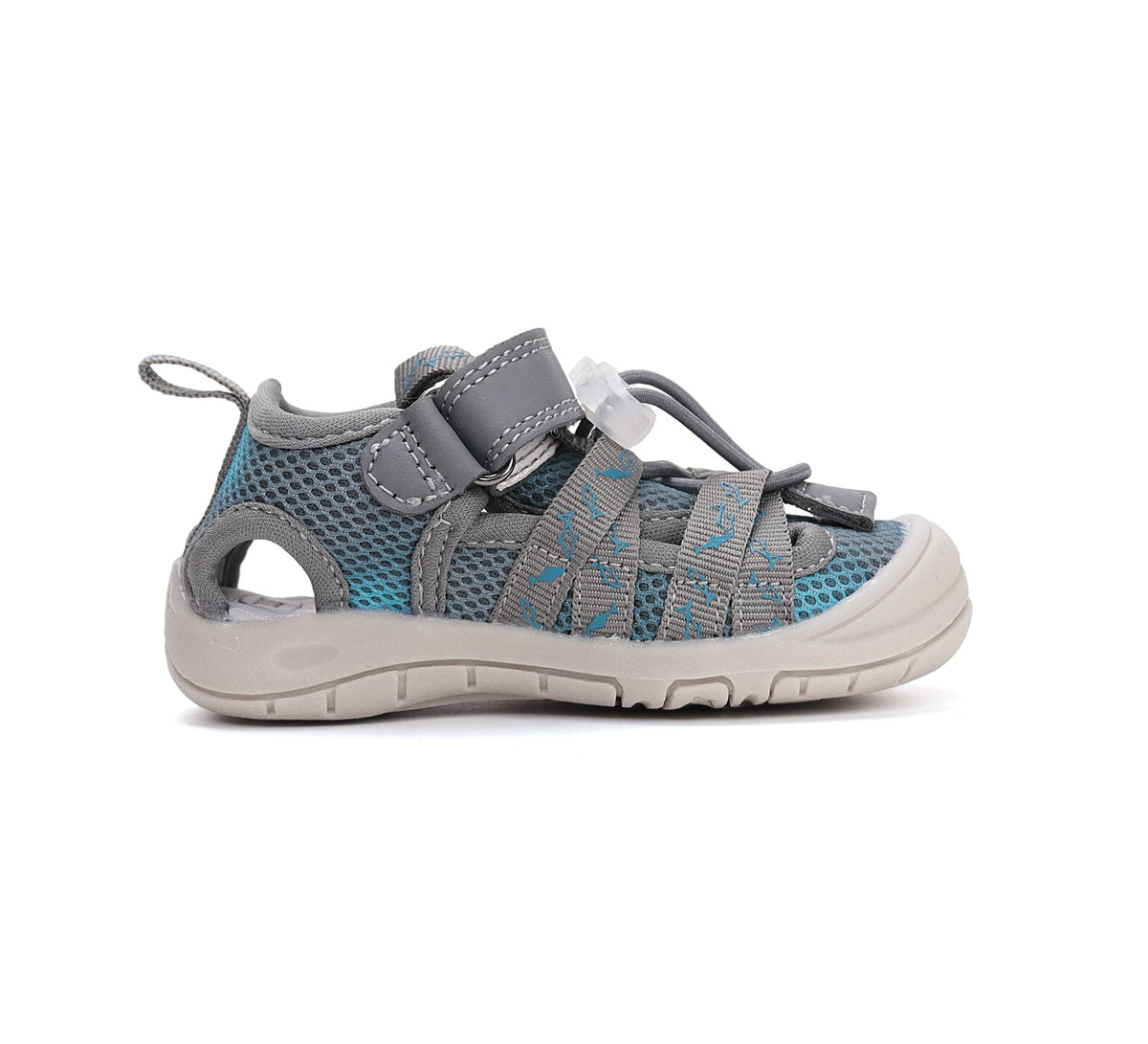 D.D.Step sandale baieti "Quick Dry" 20-31 Marine Grey cu pesti