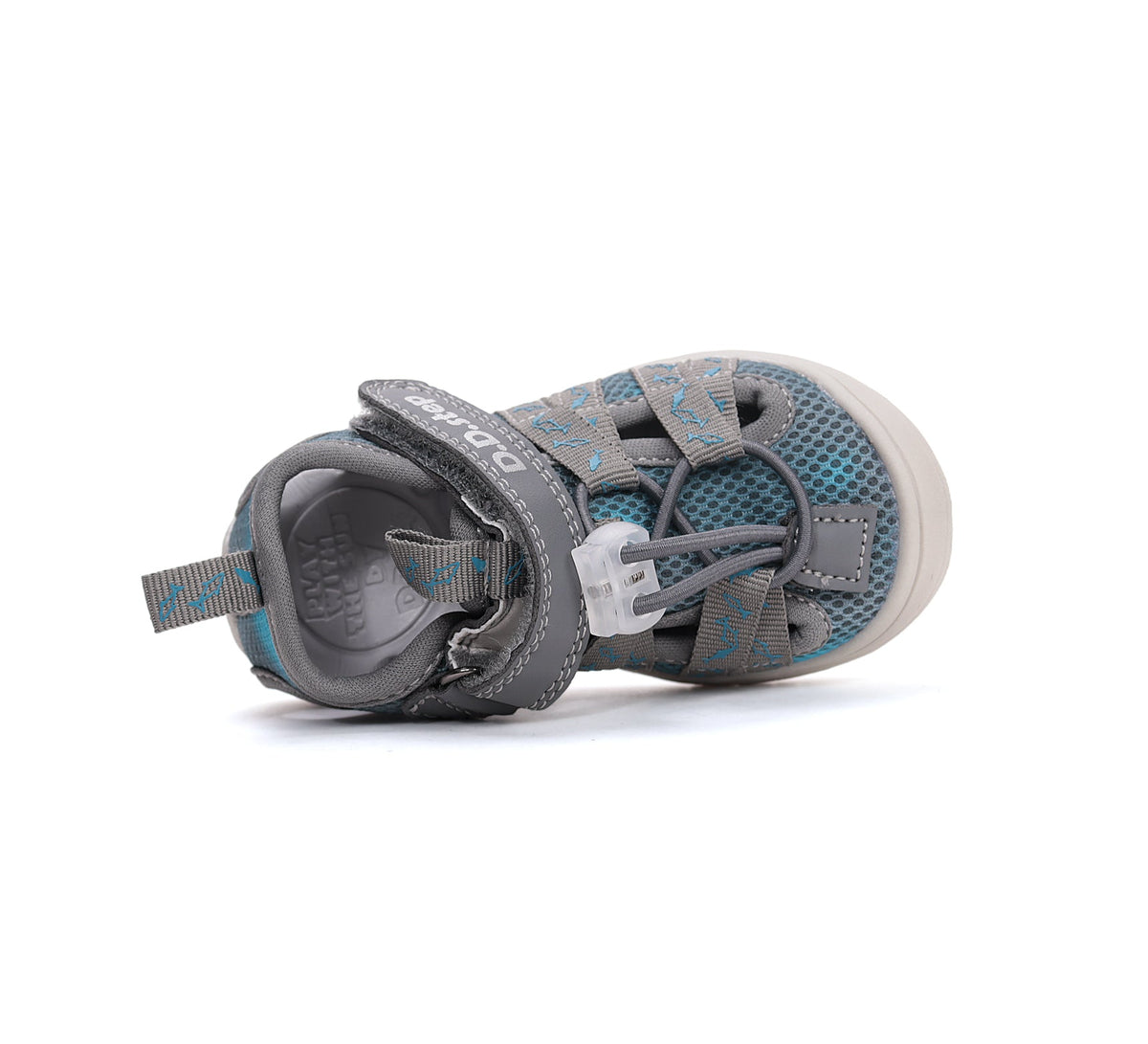 D.D.Step sandale baieti "Quick Dry" 20-31 Marine Grey cu pesti