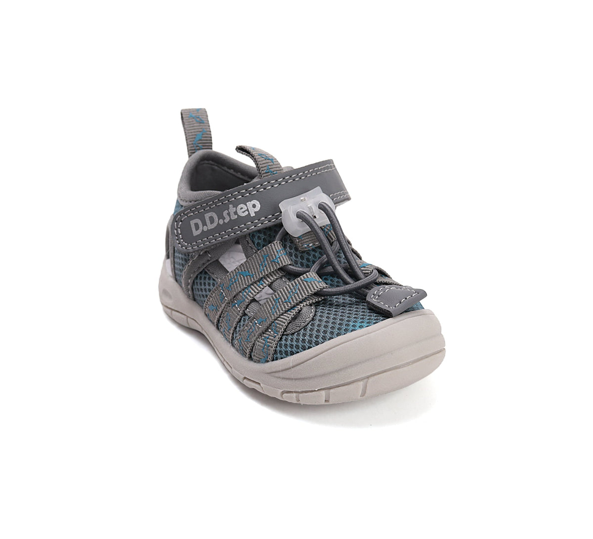 D.D.Step sandale baieti "Quick Dry" 20-31 Marine Grey cu pesti