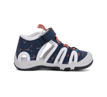 D.D.Step sandale baieti "Quick Dry" 26-31 Bermuda Blue cu stele