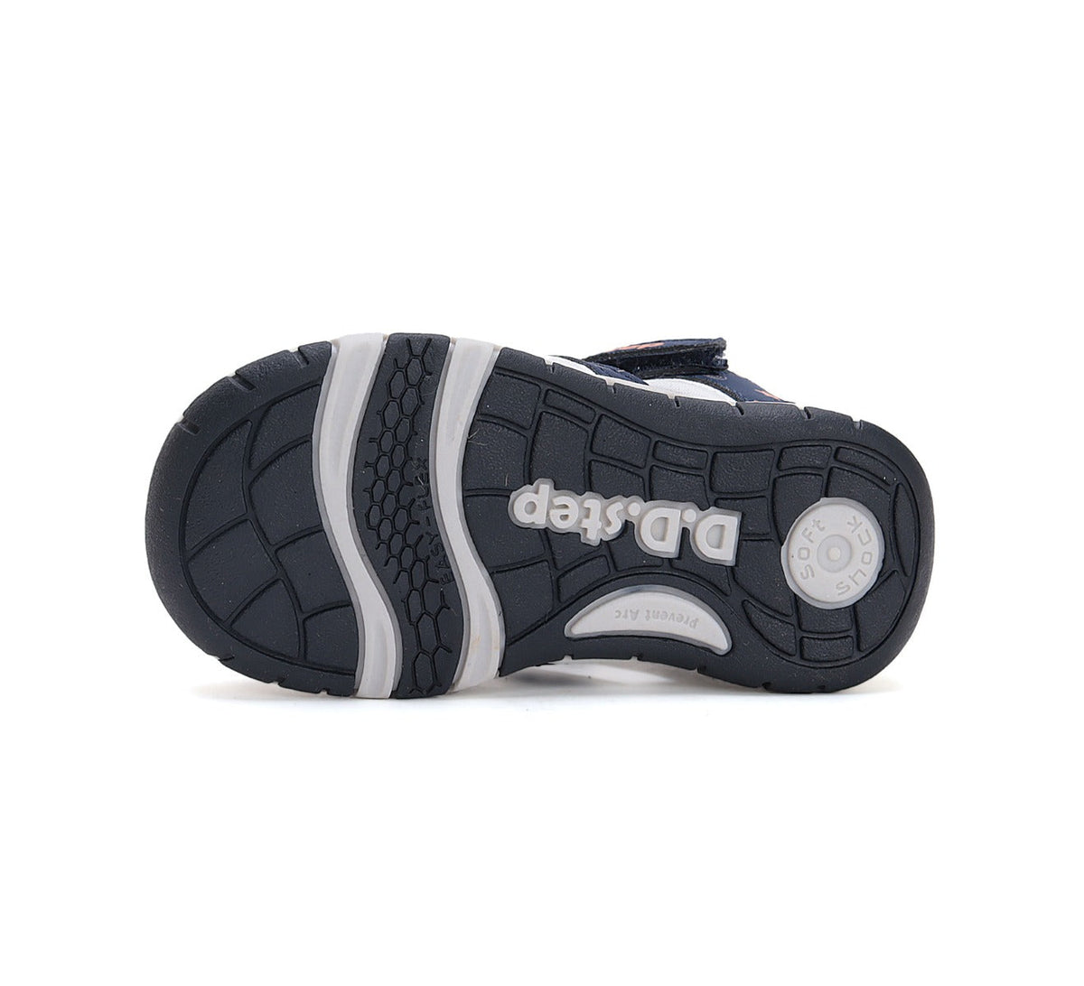 D.D.Step sandale baieti "Quick Dry" 26-31 Bermuda Blue cu stele