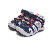 D.D.Step sandale baieti "Quick Dry" 26-31 Bermuda Blue cu stele