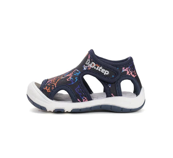 D.D.Step sandale baieti "Quick Dry" 26-31 Black cu desen Imagine secundară a produsului