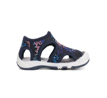 D.D.Step sandale baieti "Quick Dry" 26-31 Black cu desen