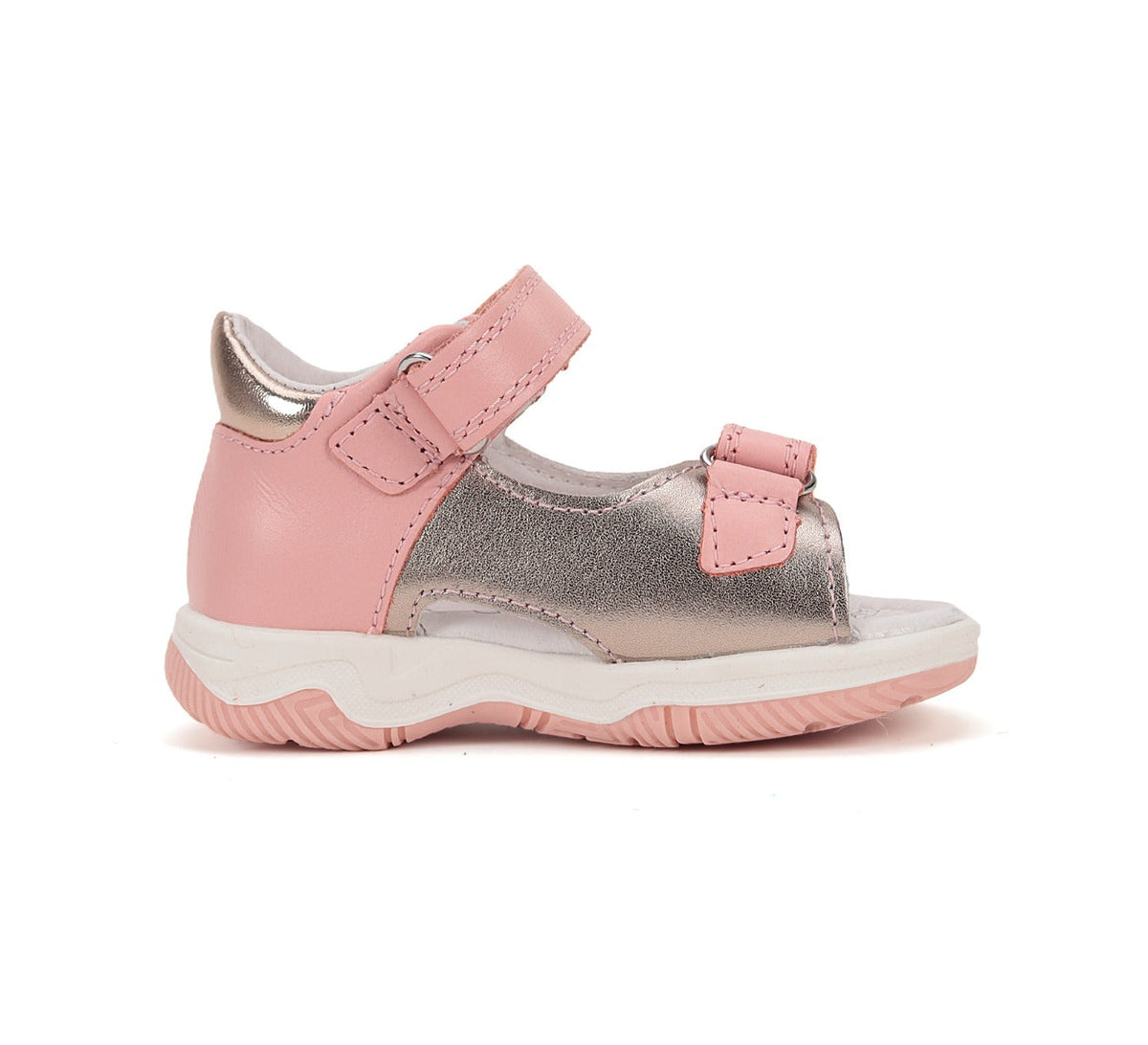 D.D.Step sandale fete 25-30 Baby Pink cu auriu
