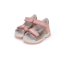 D.D.Step sandale fete 25-30 Baby Pink cu auriu