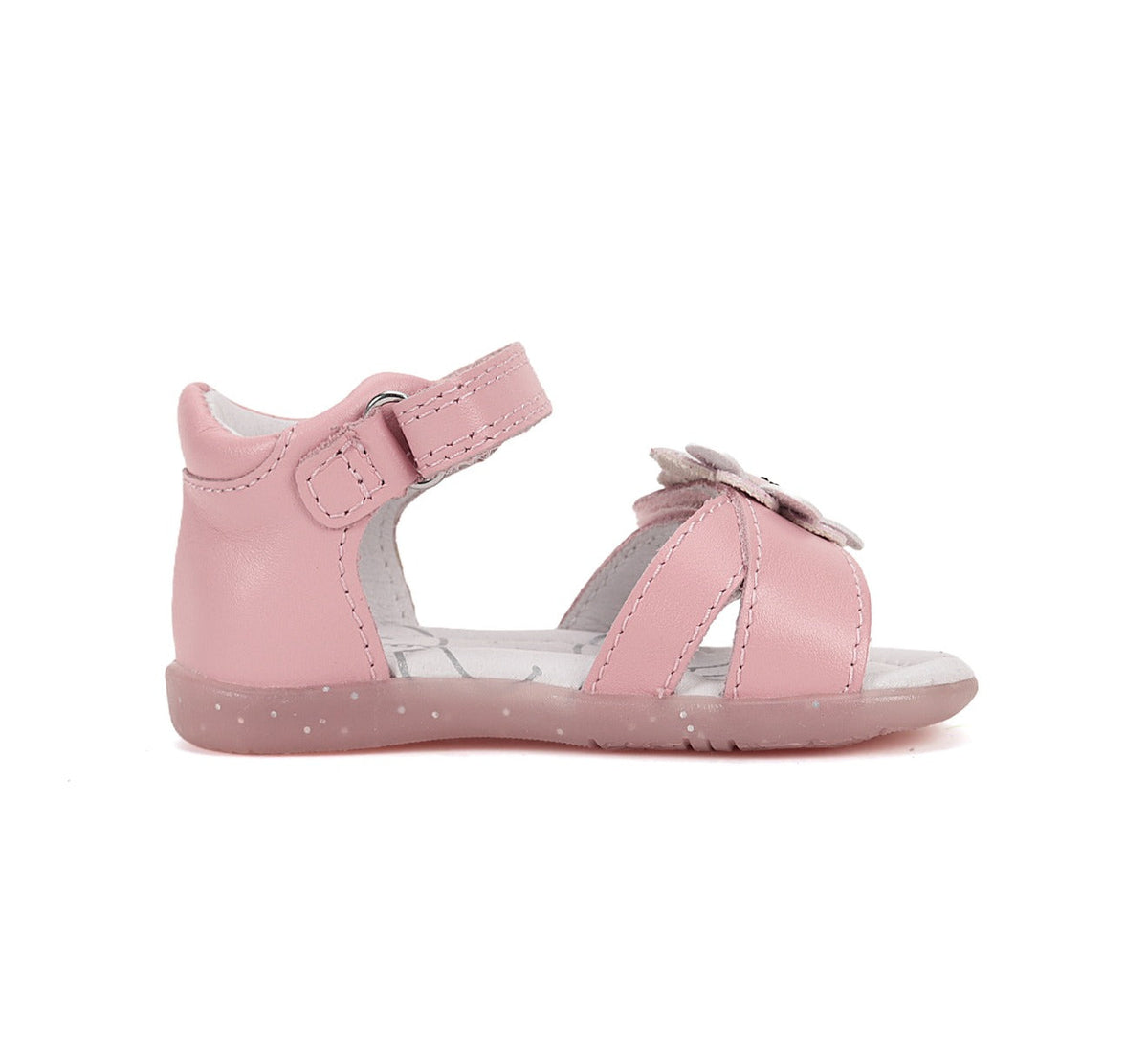 D.D.Step sandale fete 19-24 Baby Pink cu floare