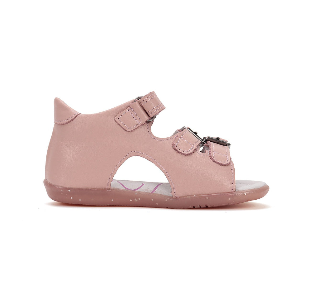 D.D.Step sandale fete 19-24 Baby Pink cu flori