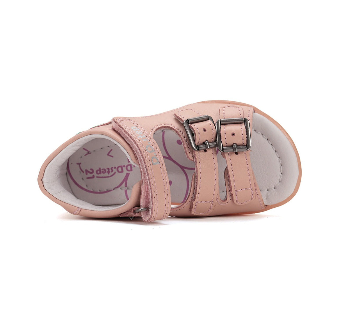 D.D.Step sandale fete 19-24 Baby Pink cu flori