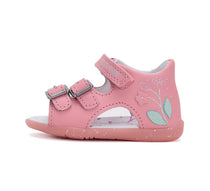 D.D.Step sandale fete 19-24 Daisy Pink cu flori