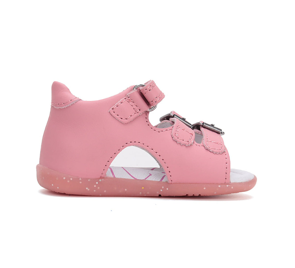 D.D.Step sandale fete 19-24 Daisy Pink cu flori
