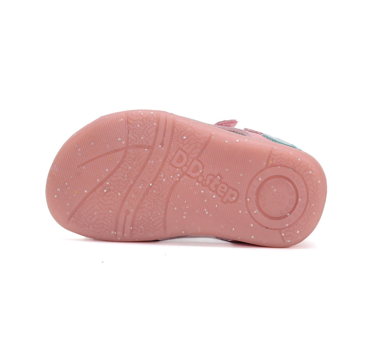 D.D.Step sandale fete 19-24 Daisy Pink cu flori
