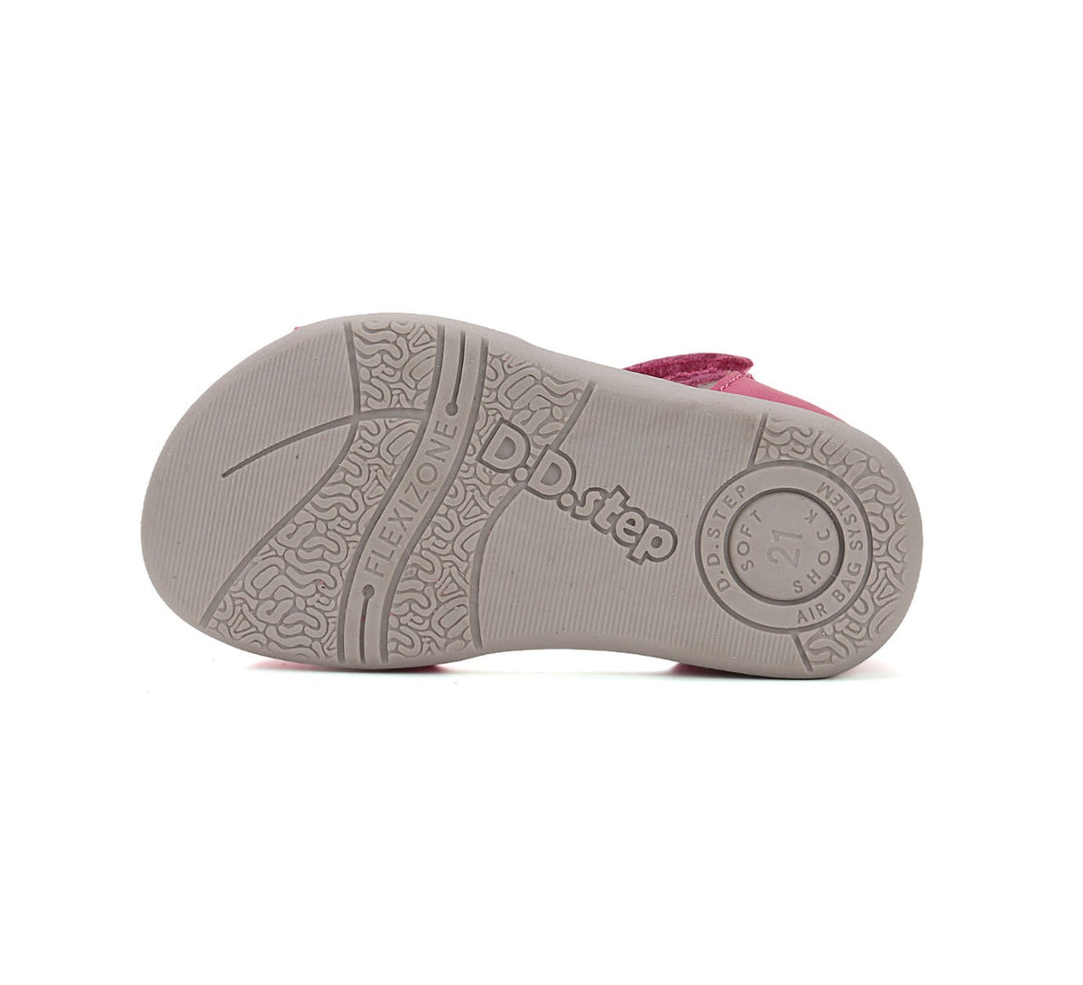 D.D.Step sandale fete 19-24 Dark Pink cu iepuras