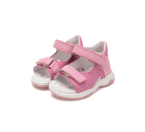 D.D.Step sandale fete 25-30 Dark Pink cu roz