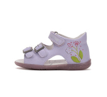 D.D.Step sandale fete 19-24 Mauve cu flori
