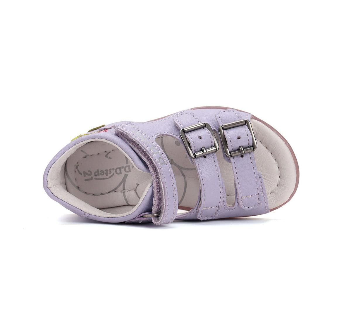 D.D.Step sandale fete 19-24 Mauve cu flori