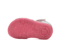 D.D.Step sandale fete 19-24 Silver cu floare