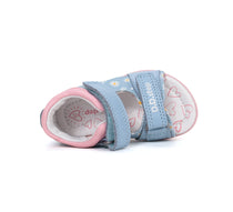 D.D.Step sandale fete 20-25 Aero Blue cu margarete