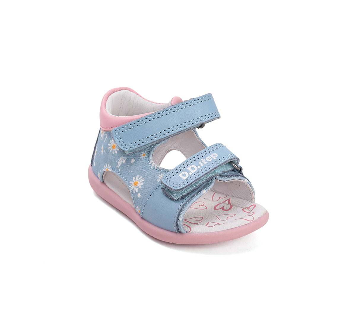 D.D.Step sandale fete 20-25 Aero Blue cu margarete