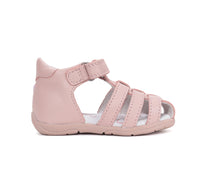 D.D.Step sandale fete piele 20-25 Baby Pink cu floare