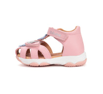 D.D.Step szandál lányoknak 20-25 Baby Pink virágokkal