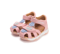 D.D.Step szandál lányoknak 20-25 Baby Pink virágokkal
