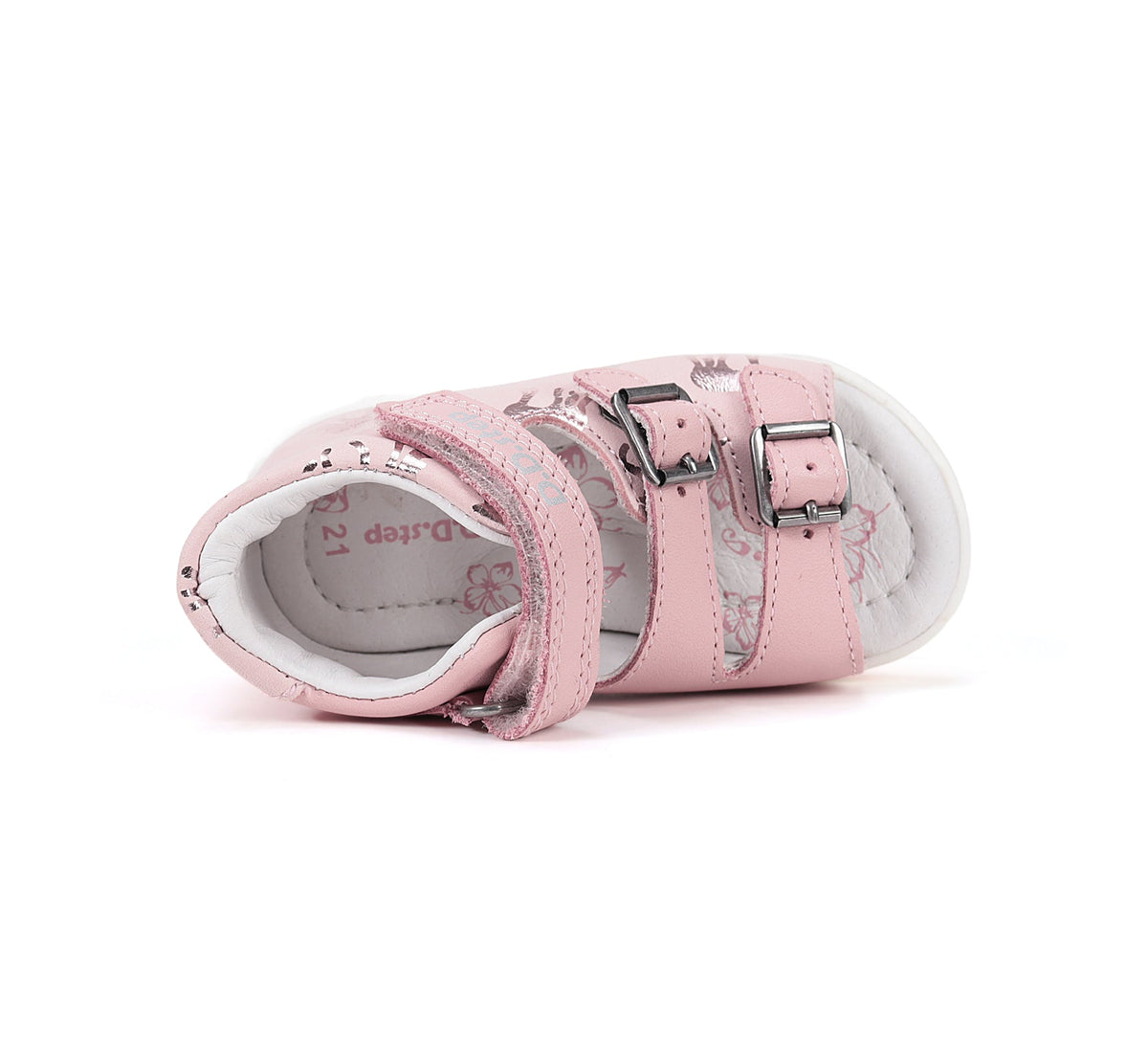 D.D.Step sandale fete 19-24 Baby Pink cu unicorn