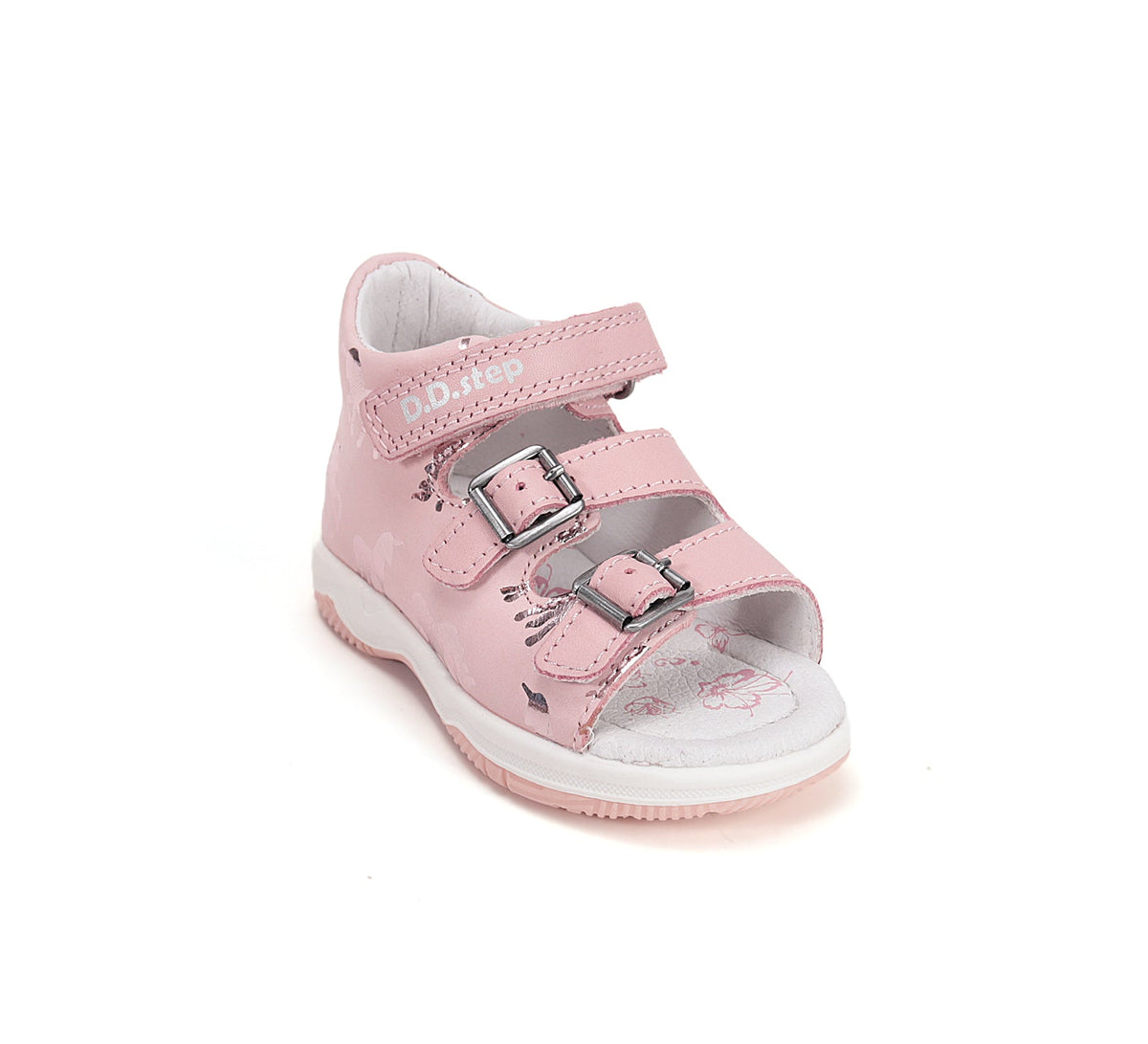 D.D.Step sandale fete 19-24 Baby Pink cu unicorn