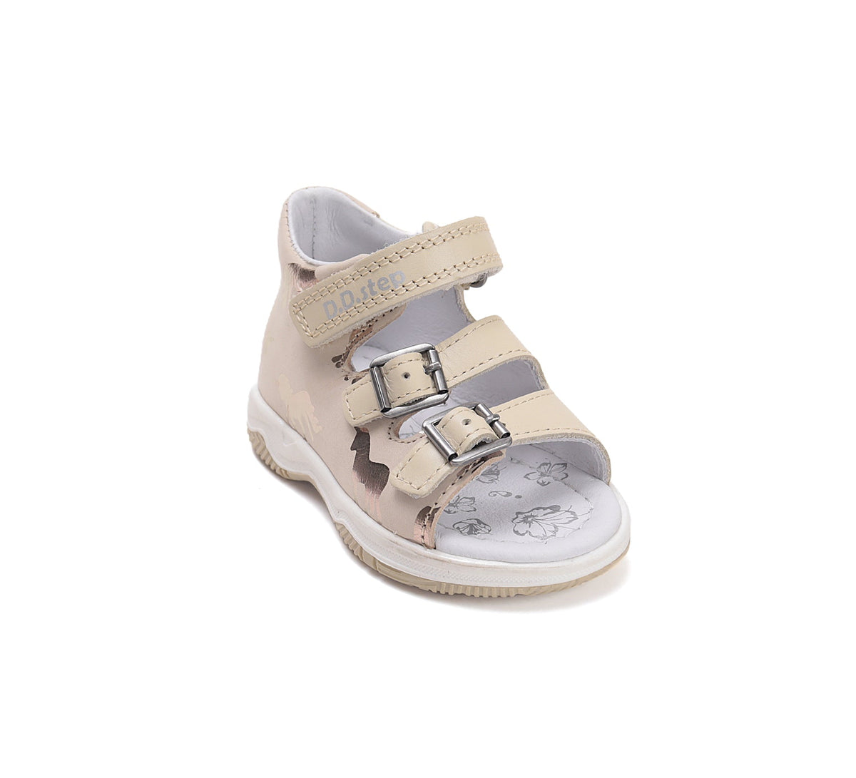 D.D.Step szandál lányoknak 19-24 Cream egyszarvúval