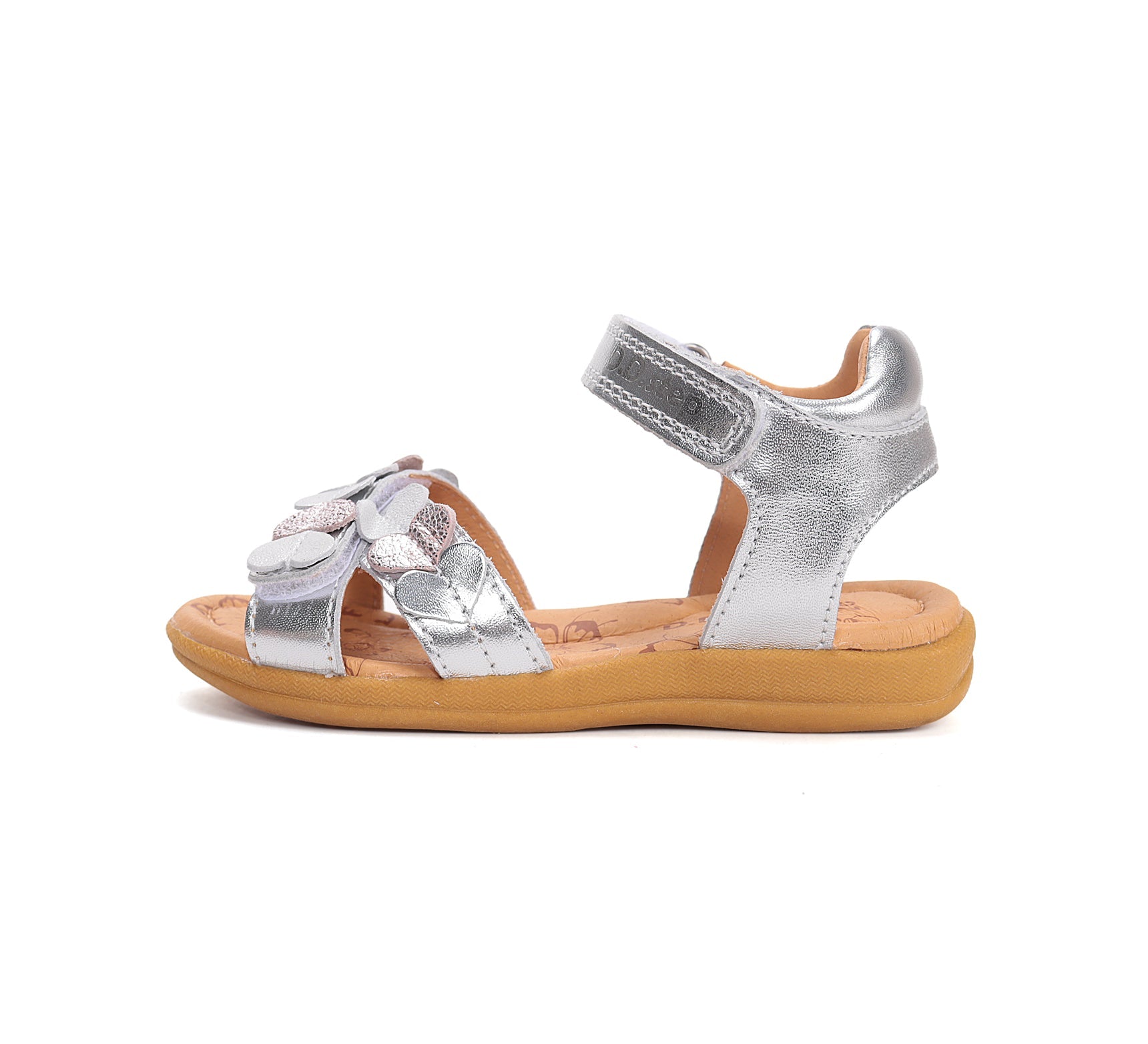 D.D.Step sandale fete 26-31 Silver cu inimioare Imagine secundară a produsului
