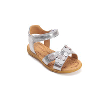 D.D.Step sandale fete 26-31 Silver cu inimioare