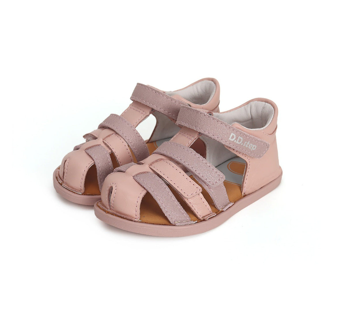 D.D.Step sandale fete Barefoot 26-31, Pink simplu Imagine principală a produsului