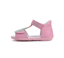 D.D.Step szandál lányoknak, bőr 20-25 Daisy Pink virágmintás