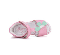 D.D.Step szandál lányoknak, bőr 20-25 Daisy Pink virágmintás